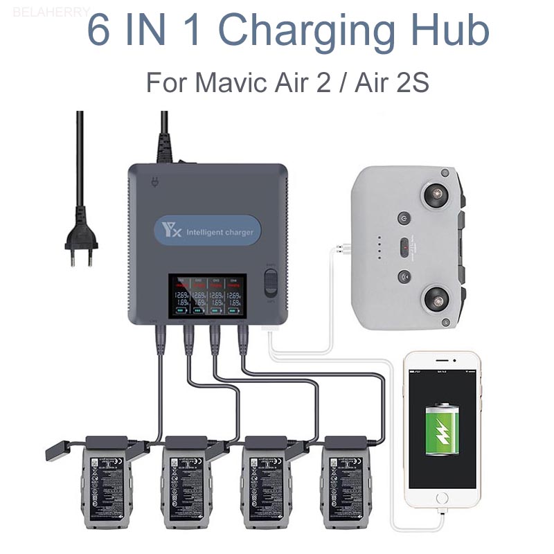 6 in 1 dijital ekran pil şarj  - Fpv Drone Charger incelemesi ve fiyatı